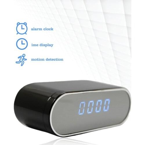 1080P HD Clock Camera WIFI Control Concealed IR Night View Alarm Camcorder PK Z10 Digital Clock Video Camera Mini DV DVR