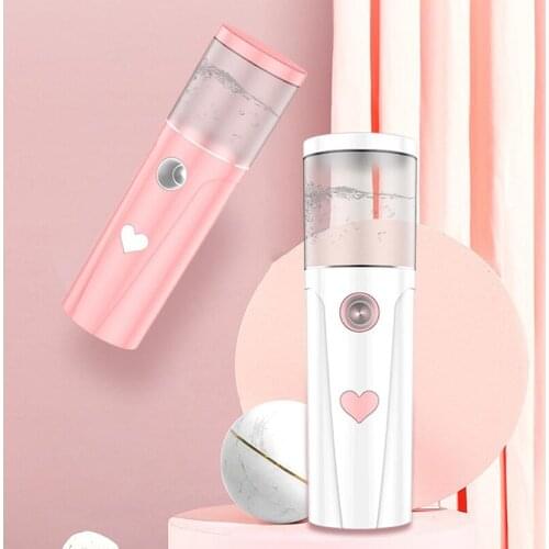 30ML Portable Mist Sprayer Facial Cooling Hydrating Steamer USB Chargeable Humidifier Women Beauty Moisturizing Skin Care Tool