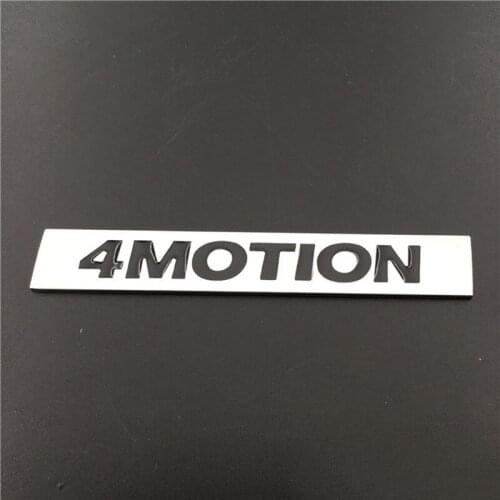 4MOTION Car Styling Rear Trunk Emblem Metal Body Sticker Badge Decoration for Volkswagen Tiguan Passat Golf 7 Polo Touran Sharan