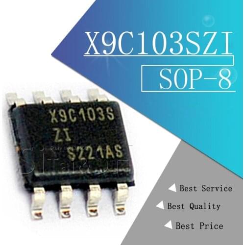 2pcs/lot New X9C103SZI X9C103S X9C103SIZ Digital potentiometer SOP-8