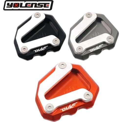 Motorcycle CNC Aluminum Kickstand Foot Side Stand Extension Support Plate Pad For 790 DUKE DUKE790 2018 2019
