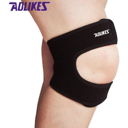 AOLIKES 1Pcs Patella Knee Strap Support Knee Band Sliders Pressurized Protector Volleyball Kneecap Sports Safety Knee Pad