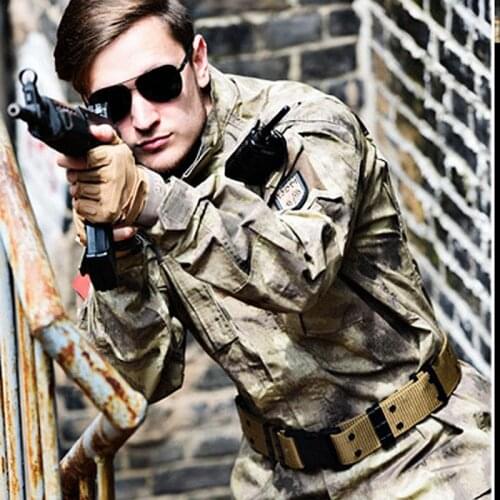 Army Military Uniform Tactical Shirt+Pants Camo Camouflage ACU Combat Uniform Airsoft Combat Hunting Mens Clothes Suit