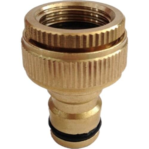 Garden Hose Quick Connect Fittings. 1/2 inch and 3/4 Inch GHT Brass Hose Connector