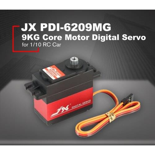 JX PDI-6209MG 4.8V-6V 0.13sec/60° 9.35KG Digital Metal Gear Servo Aluminums Case for 1/10 RC Car
