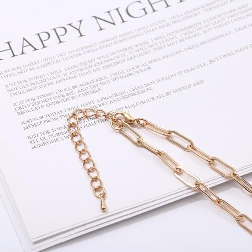 ColarWomens Mini Necklace short Necklace Gift exquisite square Necklace Gold Jewelry Party Gift