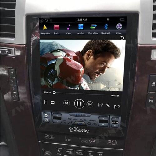 For Cadillac Escalade 06-12 Tesla Style Android 9 Car GPS Navigation HeadUnit Auto Stereo Multimedia Player Radio Tape Recorder