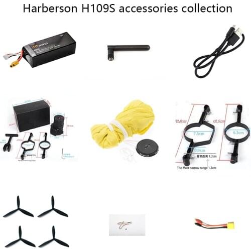 Hubsan H109S RC Quadcopter Spare Parts Body Shell Blade Motor Battery Parachute Accessories Motherboard Screw Module ESC Wrench