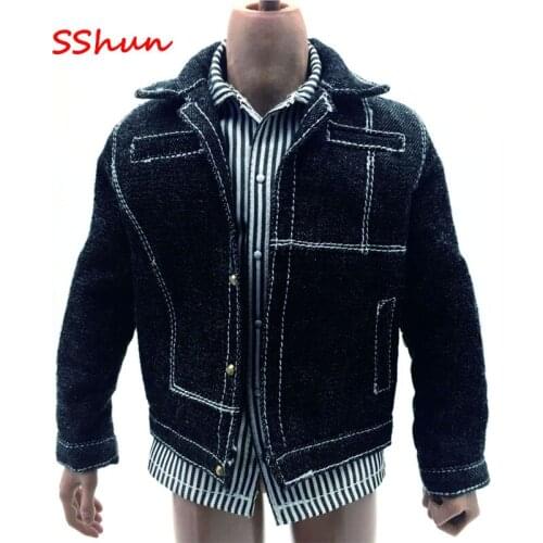 1:6 Scale Male denim jacket coat soldier model clothing For 12'' Action Figure Body DIY Accessories