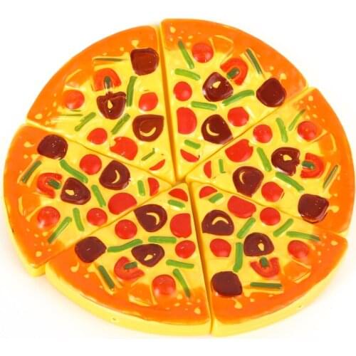 2021 new childrens pizza slice toppings pretend dinner kitchen food toys childrens gifts 6 pieces