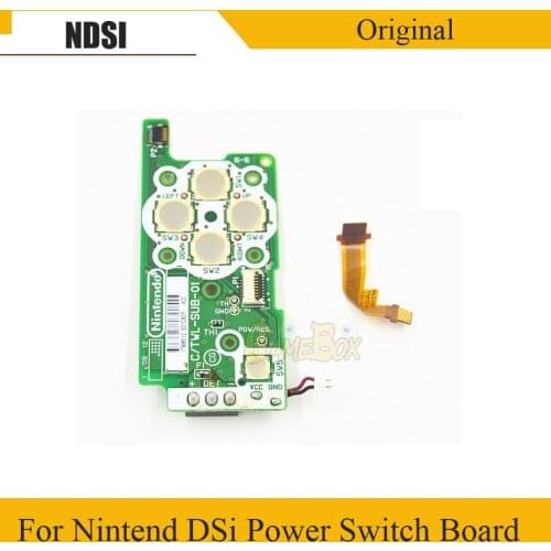 Original ABXY Key Board Power Switch Board for NintendNDSI Power Switch Board With Flex Cable forNDSI Replacement Game Console