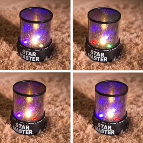 Romantic Amazing Cosmos Moon Colorful Master Star Sky Light Kid Projector Universal Chidren lamp Night Present Christmas Gi R5D1