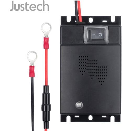Justech 12V Ultrasonic Repeller Pest Control with Ultrasonic Tone & Frequency Modulation For Car Avoid Damage Engine Compartment