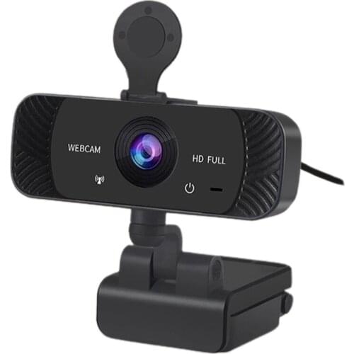 LX0B 1080P Webcam High Definition Autofocus w/ Mic for Broadcast Live Online Teaching