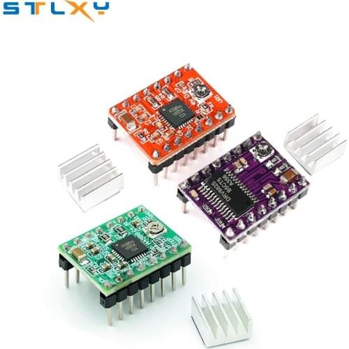 3D Printer Parts A4988 DRV8825 Stepper Motor Driver With Heat sink For SKR V1.3 1.4 GTR V1.0 RAMPS 1.4 1.6 MKS GEN V1.4 board