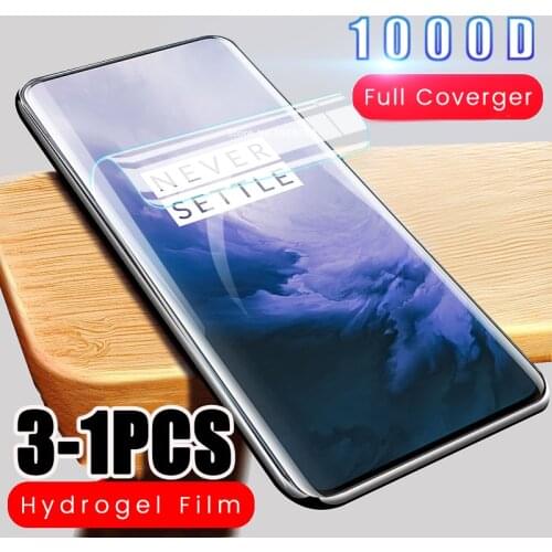 3-1pcs 1000d soft hydrogel screen protector protective film for oneplus 7t 8t one plus 8 7 t t7 oneplus7 oneplus7t pro,not glass