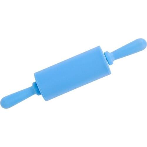 1pc Solid Color Silicone Rolling Pin Non Stick Smooth Dough Roller Pastry Roller Noodle Tool DIY Baking Tools Accessories