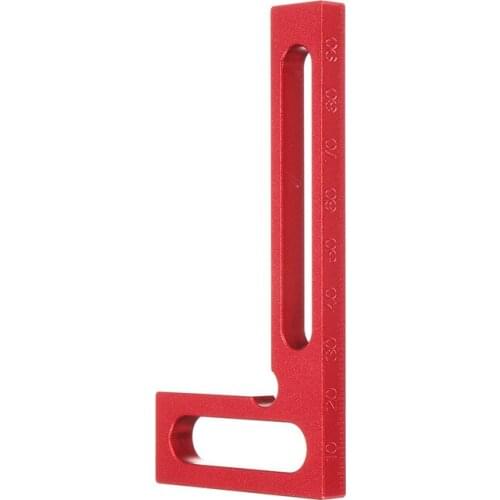 100MM*50MM Mini Clamping Squares Measurement Tool Precision Woodworking Clamping Tool 90 Degree L-Squre Right Angle Height Ruler