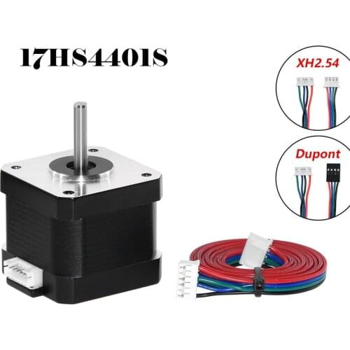 17HS4401-XH2.54/DuPont 4-lead Nema17 Stepper Motor Version Lettering 42BYGH 1.5A 42BYGH 17HS4401 for 3D Printer XYZ CNC Engraver