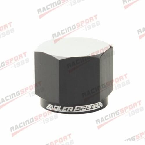 -8AN 8AN AN8 Flare Caps Block Off Fitting Black