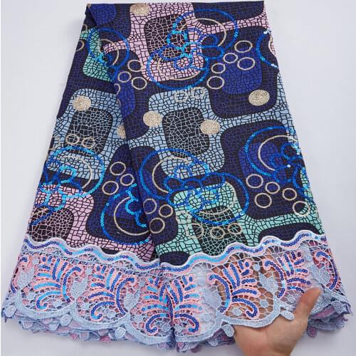 African Wax Fabric Lace 2020 High Quality Ankara Wax Fabric For Women Dress Nigerian Guipure Cord Lace Fabric PL51268