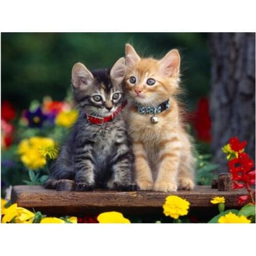 Animals diamond painting full square cat lovers diy rhinestone embroidery picture puzzle diamond art drawing wall sticker decor