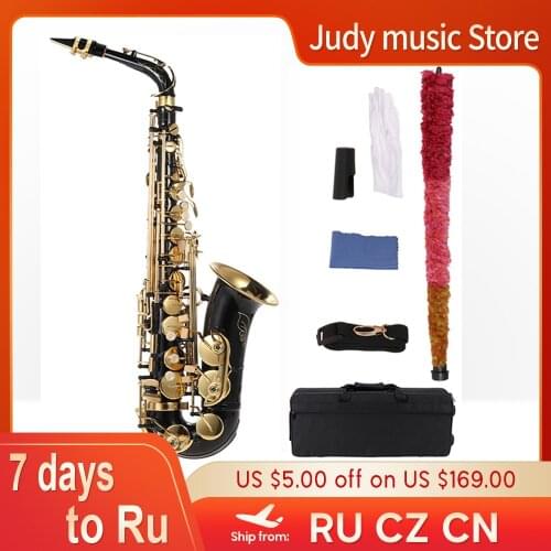 Ammoon Eb Alto Saxophone Brass Lacquered Gold E Flat Sax 82Z Key Type Woodwind Instrument high quality In stock