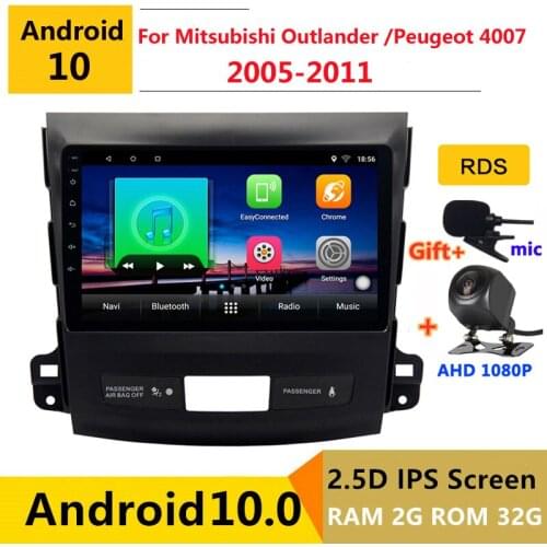 Android 10 Car DVD Multimedia Player GPS For Mitsubishi Outlander 2 2004 2005 2006 2010 2011 audio auto radio stereo navigation