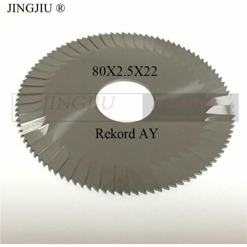 Side Milling Cutter (80mmx2.5mmx22mm) Rekord AY in CARBIDE for SILCA LANCER, LANCER PLUS, SILCA AY100/C, SILCA REKORD Machine
