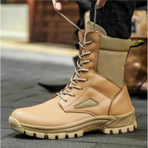 New Autumn Big Size Military Boots Outdoor Male Hiking Boots Men Special Force Desert Tactical Combat Ankle Boots Men Work Boots