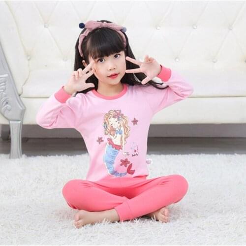 Baby Pajamas 2020 Autumn Cotton Long sleeve Boys Girls Clothing Sets Children Cartoon Sleepwear Kids Pyjamas Enfant Child Pyjama