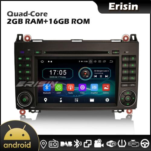 Erisin EU Warehouse 5972 7" 10.0 GPS Radio Car Radio Android for Mercedes Benz A Class W169 B Class W245 Sprinter Viano Vito VW