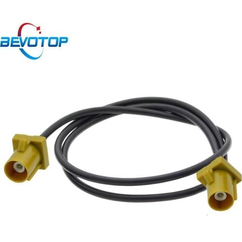 Fakra K Plug Male to Male Plug RG174 Pigtail Truck/RV XM Satellite Radio Antenna Extension Cable BEVOTOP RF Coaxial Jumper Cord