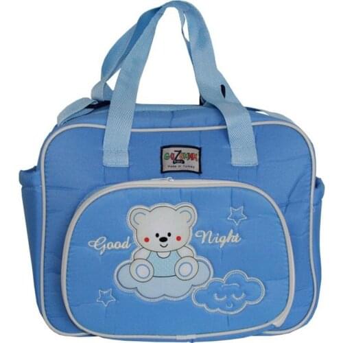 Good Night Ribbed The Teddy Bears Blue Care bag