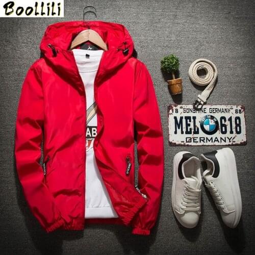 Boolili Hooded Jackets Men New Patchwork Color Block Pullover Jacket Fashion Tracksuit Coat Men Hip Hop Streetwear Jacket Men