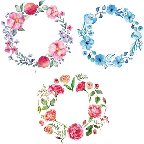 Three Ratels QC503 Garland wall stickers for bathroom home decoration living room
