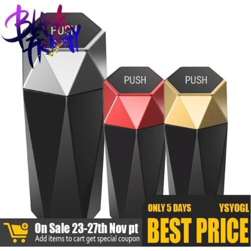 New Car Mini Trash Can Car Cup Holder Trash Can Desktop Storage Box Stowing Tidying