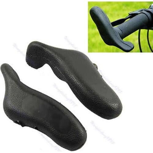 QILEJVS Brand New 1 Pair of Black Mountain Bicycle Bike Cycling Handlebar Hand Bar End