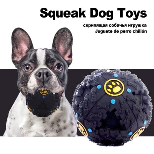Squeak Dog Toys for Large Small Dogs Toys Ball Leaking Interactive Toys Bite-Resistant Tooth Cleaning Pet Toys for Chihuahua