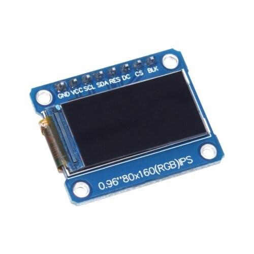 1 Piece 0.96 inch 8P SPI HD 65K Full Color LCD Module ST7735 Drive IC 80*160 TFT