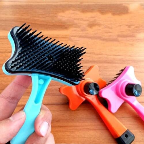 Dog Combs Hair Remover Car Hair Remover Dog Hair Brush Pet Grooming Dog Brush Slicker Massage Particle Pet Comb Hot E11416