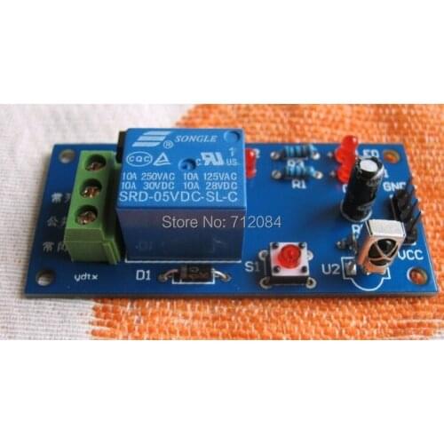 1 channel infrared remote control relay module 5V infrared remote control switch remote control module Learning - type