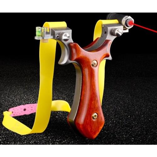 Hunting Slingshot Professional Stainless Steel Catapult with Flat Rubber Band Outdoor Camping Equipment Shooting Slingshot