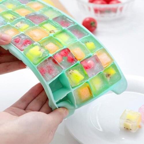 36 Grids Silicone Ice Lattice Mould Diy Ice Mold Square Fruit Ice Cubes Bar Home Kitchen Accessories