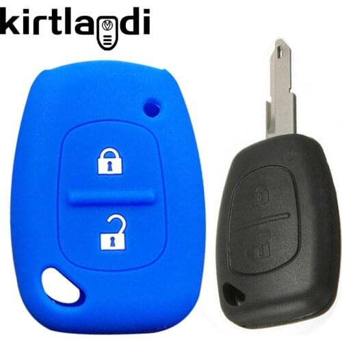 2 Button Remote Car Key Silicone Case Cover Protector for Renault Clio Traffic Kangoo Master for Opel Vauxhall Vivaro Fob Jacket