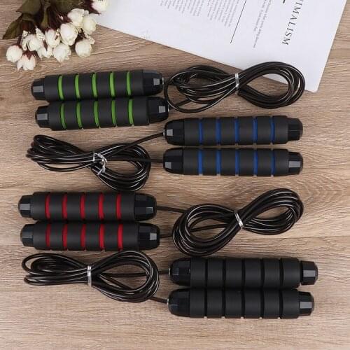 118 Inches Skipping Rope Steel Wire Adjustable Speed Jump Rope Workout Exercise