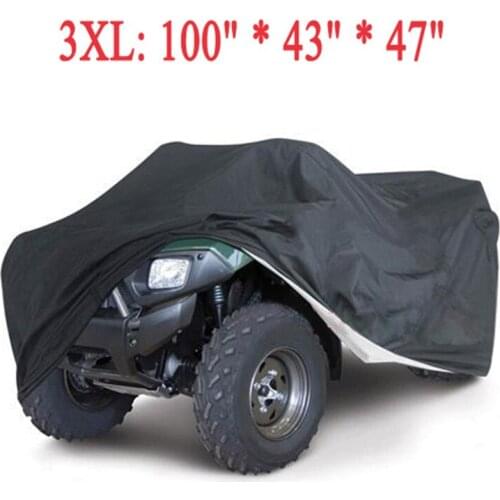 Hot Universal Quad Bike ATV Cover Parts Motorcycle Vehicle Car Covers Dustproof Waterproof Resistant Dustproof Anti-UV Size 3XL