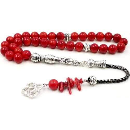 Womens Rosary Muslim Natural coral and coral reef tassel Tasbih Eid gift For wife Everything is new Fashion Womens Bracelets