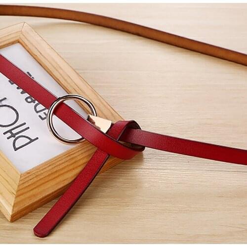 100% Real Cowhide Fine Women Belt Women Luxury Cowskin Leather Best Dress Accessories Belt