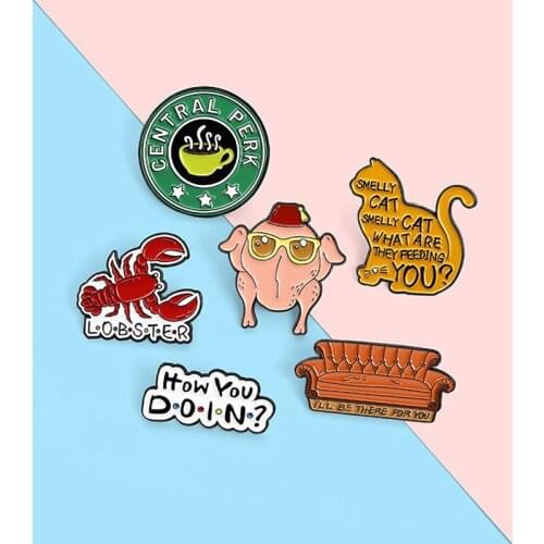 2021 New 1pc TV Show Collection Creativity Enamel Pin Badge For Backpack Collar Lapel Pin